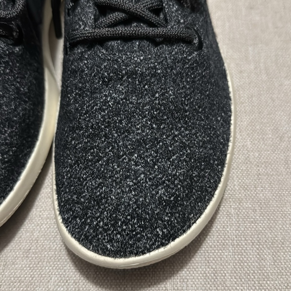 Wmns Allbirds Wool Runner Mizzle-Sz 9-Salt n Pepper Color-White Soles - Picture 4 of 15